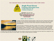 Tablet Screenshot of anglepondgrove.com